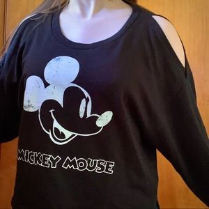 Tokyo Disney Mickey Mouse Cold Shoulder Sweater